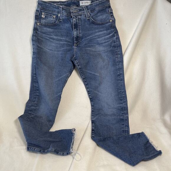 AG Adriano Goldschmied Jeans Womens 29R The Farrah Skinny Ankle High Rise Dark - Picture 1 of 4